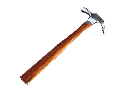 Essential Agricultural Equipment Hammer With Wooden Handle And Metal Head For Farm Tasks 3d model