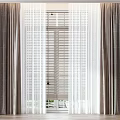 Layered Curtains Elegant Modern Sheer And Thick Window Curtains With Decorative White Wall Interior