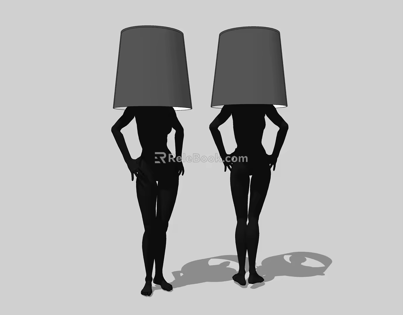 Modern special-shaped floor lamp floor lamp 3d model