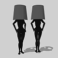 Modern special-shaped floor lamp floor lamp 3d model