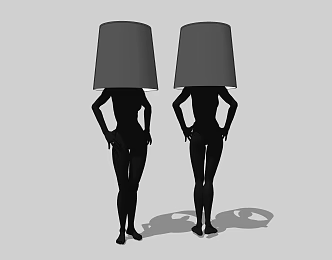 Modern special-shaped floor lamp floor lamp 3d model
