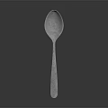 Elegant Silver Spoon With Smooth Handle And Shiny Metallic Finish For Daily Kitchen Use