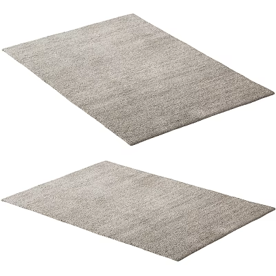 Light Grey Square Carpet Cozy Plush Modern Living Room Bedroom Decor 3d model