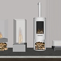 Modern Fireplace Decorative Fireplace 3d model