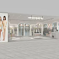 Modern Clothing Store Interior With Mannequins Clothing Racks And Display Areas