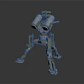 Robot Assistant Small Robot Butler 3d model