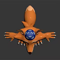 Cheerful Fox Game Movie Character With Striped Shirt Blue Pants And Blue Party Hat In 3D Design
