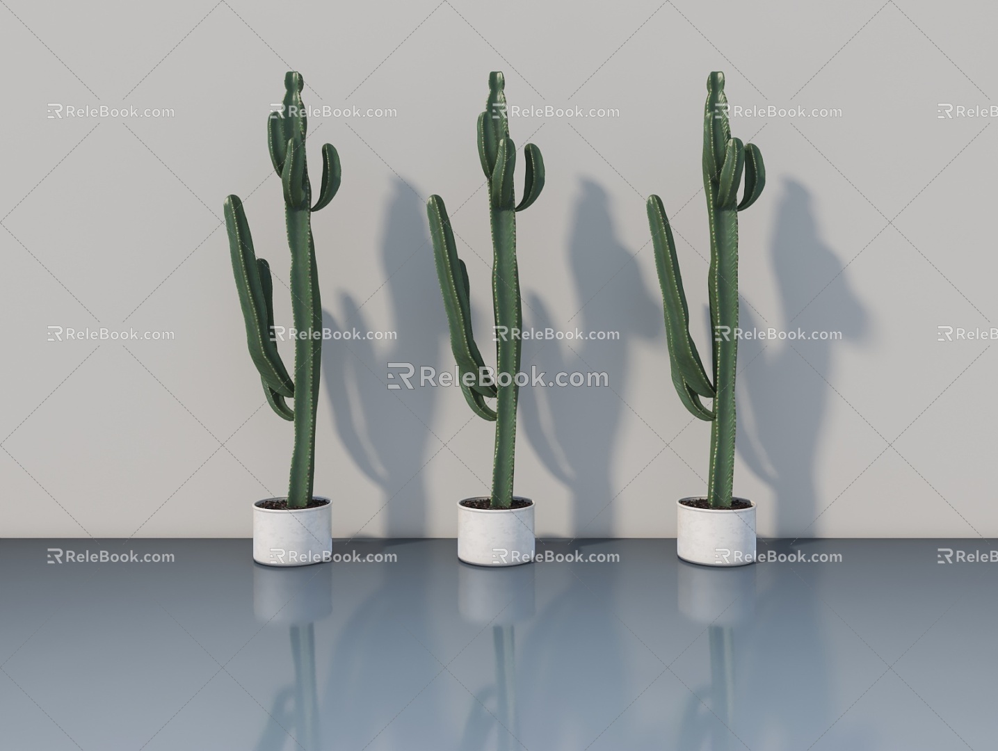 potted plant ornaments model