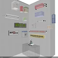 Public Facilities Wall Mounted Directional And Informational Signage With Various Designs