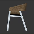 Modern Accent Chair With Wooden Frame Light Fabric Upholstery and Comfortable Design