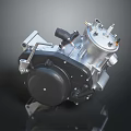 Automotive High Pressure Fuel Pump with Metal Housing and Connection Ports