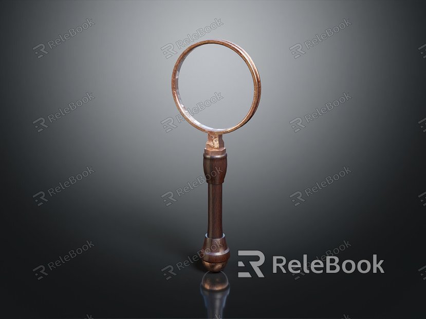 modern magnifying glass experimental equipment physical equipment chemical observation equipment model