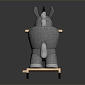 Modern Trojan Children's Trojan Rocking Chair 3d model