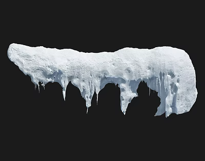 Modern glaciers 3d model