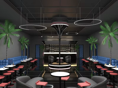 Modern Bar Club 3d model