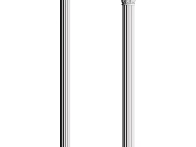 Classical Roman Column With Fluted Shaft And Decorative Capital Design 3d model