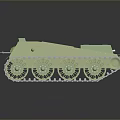 Green Tank Model With Detailed Tracks And 3D Render Design Features 3d model