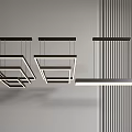 Modern chandelier combination 3d model