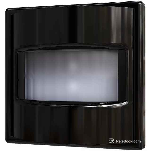 Illuminated Black Modern Switch Panel With Sleek Design And Glossy Surface 3d model
