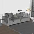 Modern DRIADE double sofa 3d model