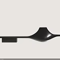 Modern Landscape Seats With Sleek Curved Design In Black And White For Outdoor Use