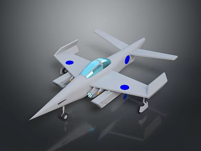 Modern Spacecraft Model With Blue Accents For Cosmic Exploration And Aerospace Study 3d model