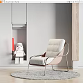 Modern Single Sofa Single Chair 3d model