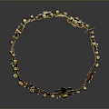 Golden Decorative Crown With Intricate Fleur De Lis Patterns And Colorful Gemstones