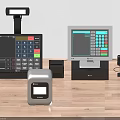 Commercial POS System Equipment With Cash Register Monitor Keyboard And Receipt Printer