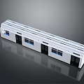 Sleek White Long Vehicle With Multiple Black Doors And Side Windows Exterior Design