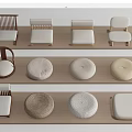 Various Chair Seats With Different Designs And Materials For Home Decor