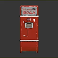 Vintage Red Coca-Cola Vending Machine With BOGA Sign And Classic Design