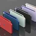 Various Colored Smartphones Displayed In Array With Camera Modules And Modern Design