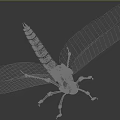 modern dragonfly 3d model