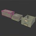 Vintage Storage Boxes With Lid and Open Design for Home Organizing