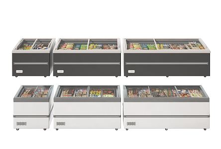 Modern Freezer 3d model