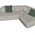 Modern Multiplayer Sofa 3d model
