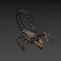 Mechanical Scorpion Sci Fi Design With Metallic Structure And Claw Details 3d model