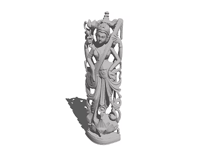 Guanyin, Thailand 3d model