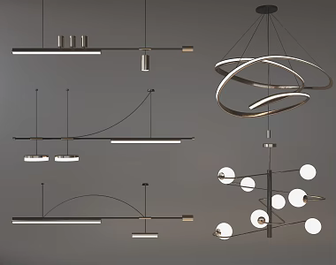Light Luxury Chandelier 3d model