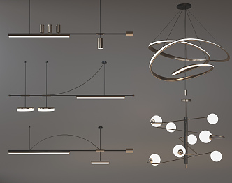 Light Luxury Chandelier 3d model