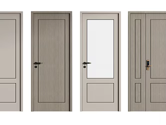 Modern swing door 3d model