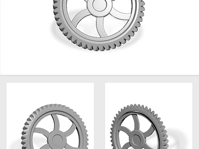 High Quality Durable Metal Gears For Hardware Tools Applications And Machinery Components 3d model