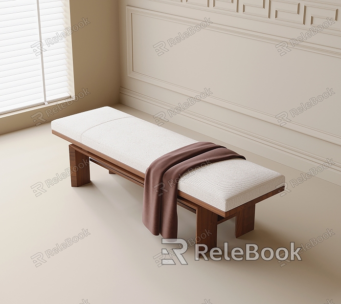 bed end stool bench model