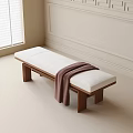 bed end stool bench 3d model