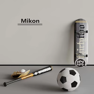 15 sports equipment baseball bat football skateboarding 3d model 15 sports equipment baseball bat football skateboarding 3d model