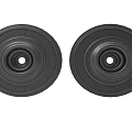 Two Modern Black Decorative Ceiling Light Panels With Greek Key Pattern Design