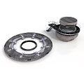 Industrial Bearing Components With Circular Flange And Enclosed Housing Structure