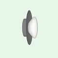 Modern Black Wall Lamp with White Frosted Glass Shade and Sleek Design