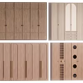 Stylish Modern Wooden Wardrobe Design With Glass Doors Drawers And Handles